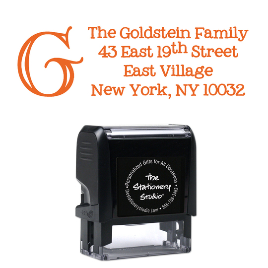 Goldstein Address Rectangular Self Inking Stamper